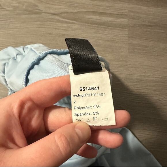 Shein Light Blue High Rise Full Length Leggings Size M - Picture 7 of 10